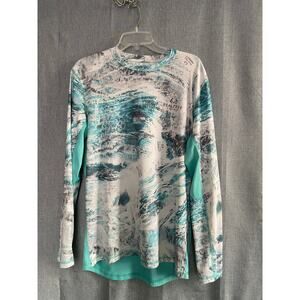 Realtree Fishing Women’s Performance Long Sleeve Shirt Size M Abstract Print